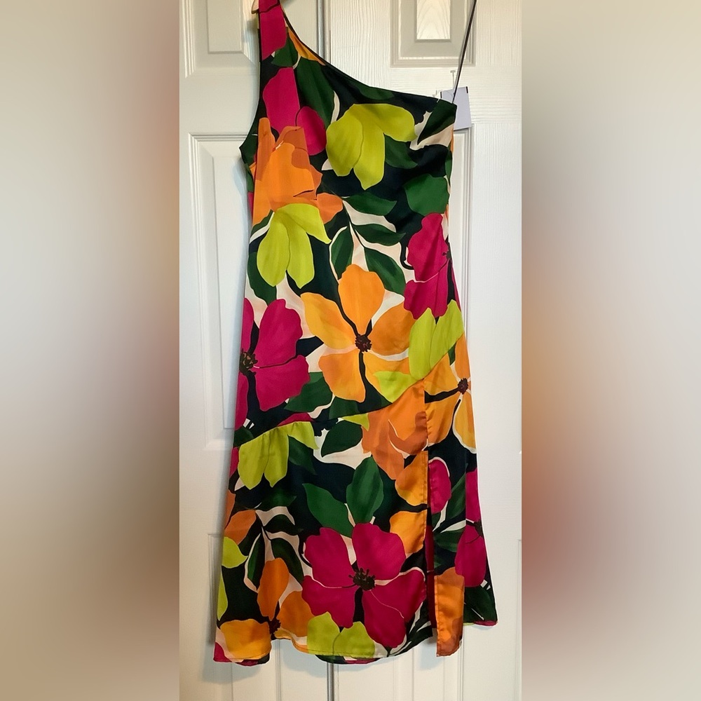 Gilli Green and Yellow Floral Dress